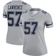 Malachi Lawrence Dallas Cowboys ＃57 Legend Women's Gray Inverted Jersey