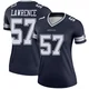 Malachi Lawrence Dallas Cowboys ＃57 Legend Women's Navy Jersey