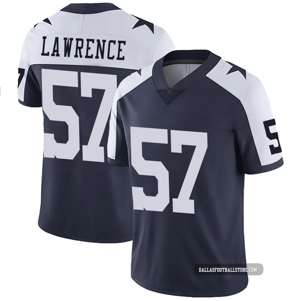 Malachi Lawrence Dallas Cowboys ＃57 Limited Men's Navy Alternate Vapor Untouchable Jersey