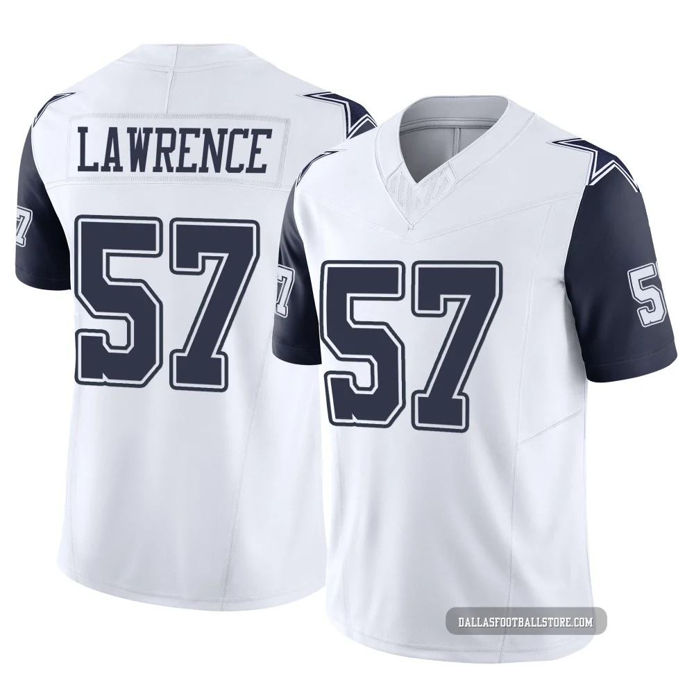 Malachi Lawrence Dallas Cowboys ＃57 Limited Men's White 2nd Alternate Vapor F.U.S.E. Jersey