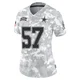 Malachi Lawrence Dallas Cowboys ＃57 Limited Women's Arctic Camo 2024 Salute to Service Jersey