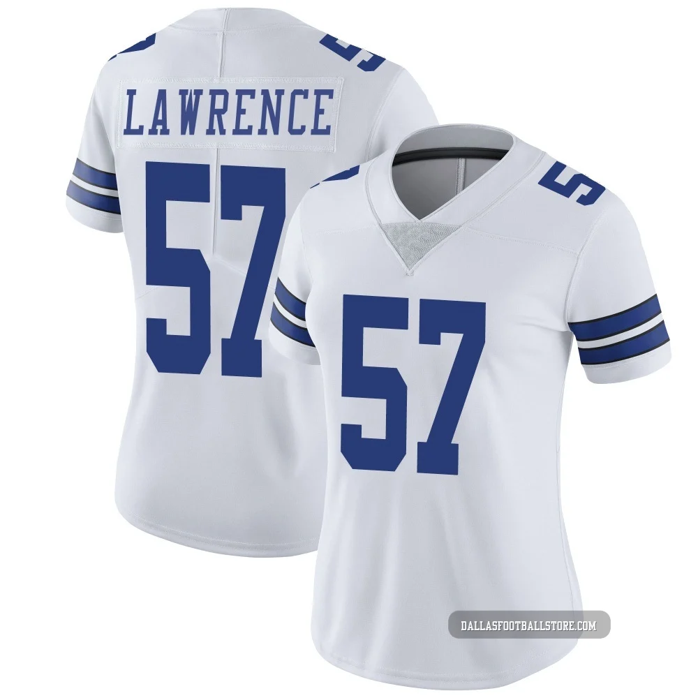 Malachi Lawrence Dallas Cowboys ＃57 Limited Women's White Vapor Untouchable Jersey