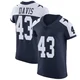 Malik Davis Dallas Cowboys ＃43 Elite Men's Navy Alternate Vapor Untouchable Jersey