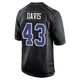 Malik Davis Dallas Cowboys ＃43 Game Men's Black Carbon Fashion Jersey