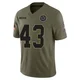 Malik Davis Dallas Cowboys ＃43 Limited Youth Olive 2025 Salute to Service Jersey