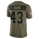 Malik Davis Dallas Cowboys ＃43 Limited Youth Olive 2025 Salute to Service Jersey