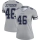 Malik Jefferson Dallas Cowboys ＃46 Legend Women's Gray Inverted Jersey