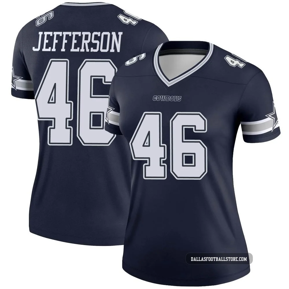 Malik Jefferson Dallas Cowboys ＃46 Legend Women's Navy Jersey