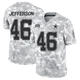 Malik Jefferson Dallas Cowboys ＃46 Limited Men's Arctic Camo 2024 Salute to Service Jersey