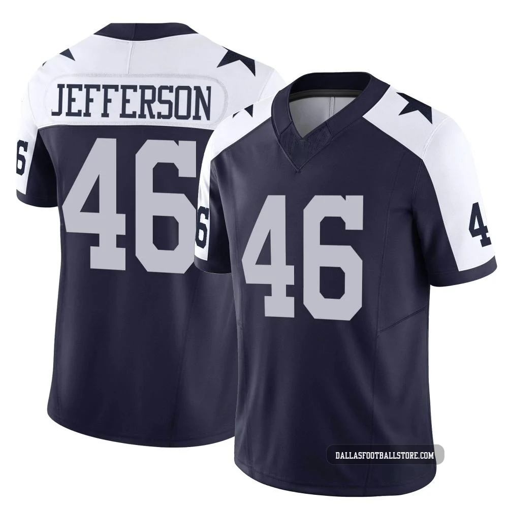 Malik Jefferson Dallas Cowboys ＃46 Limited Men's Navy Alternate Vapor F.U.S.E. Jersey