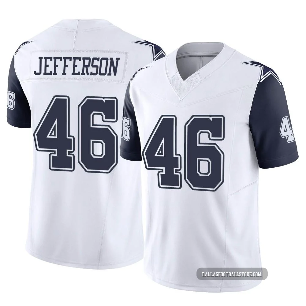 Malik Jefferson Dallas Cowboys ＃46 Limited Men's White 2nd Alternate Vapor F.U.S.E. Jersey