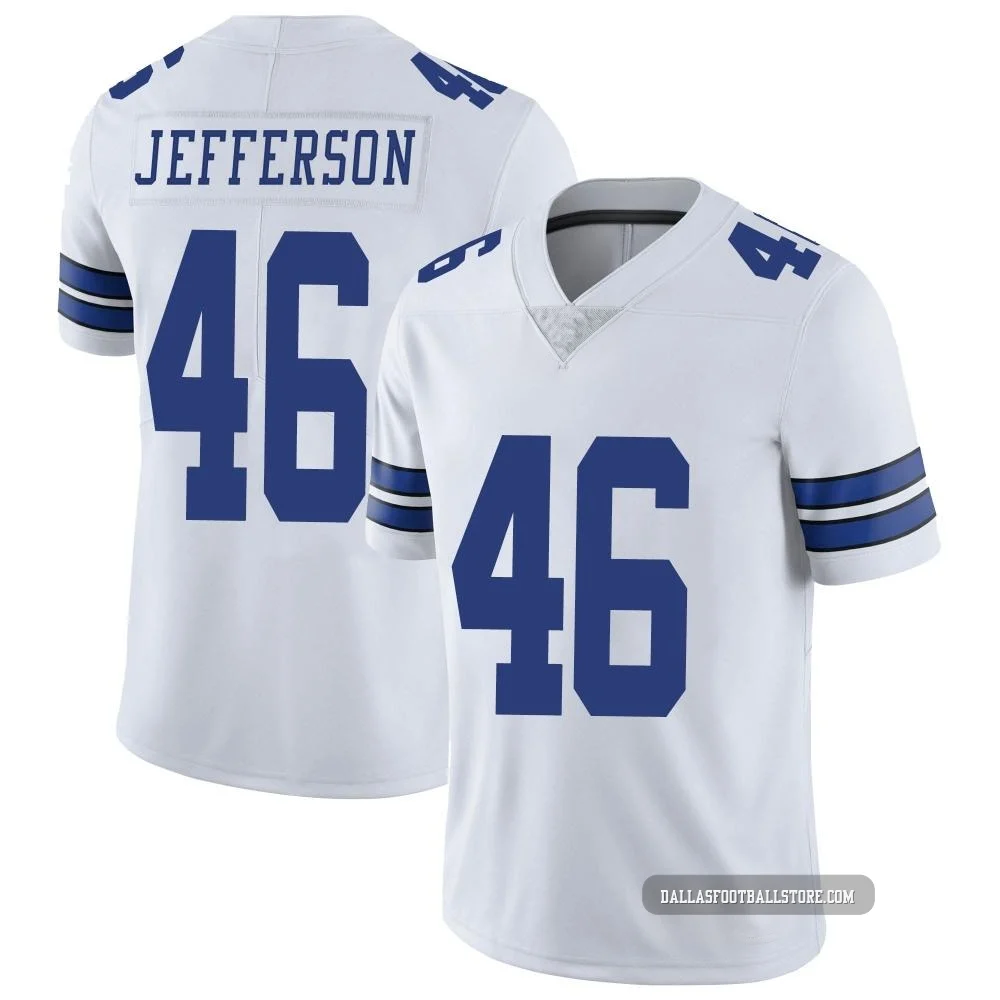 Malik Jefferson Dallas Cowboys ＃46 Limited Men's White Vapor Untouchable Jersey