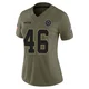 Malik Jefferson Dallas Cowboys ＃46 Limited Women's Olive 2025 Salute to Service Jersey