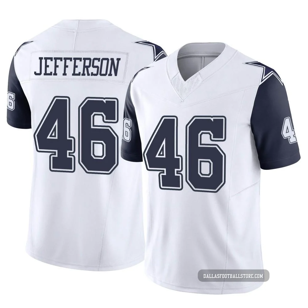 Malik Jefferson Dallas Cowboys ＃46 Limited Youth White 2nd Alternate Vapor F.U.S.E. Jersey