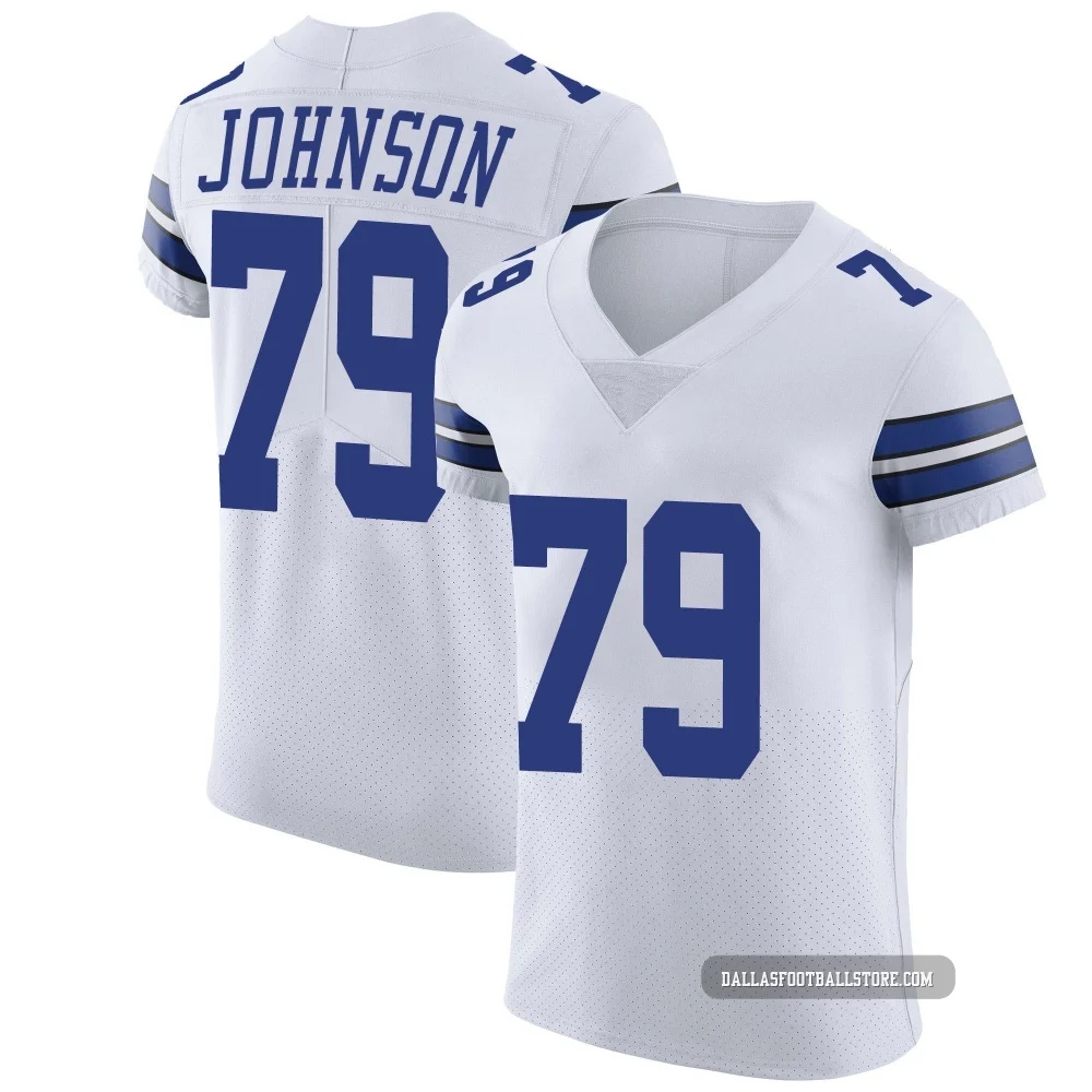Marcellus Johnson Dallas Cowboys ＃79 Elite Men's White Vapor Untouchable Jersey