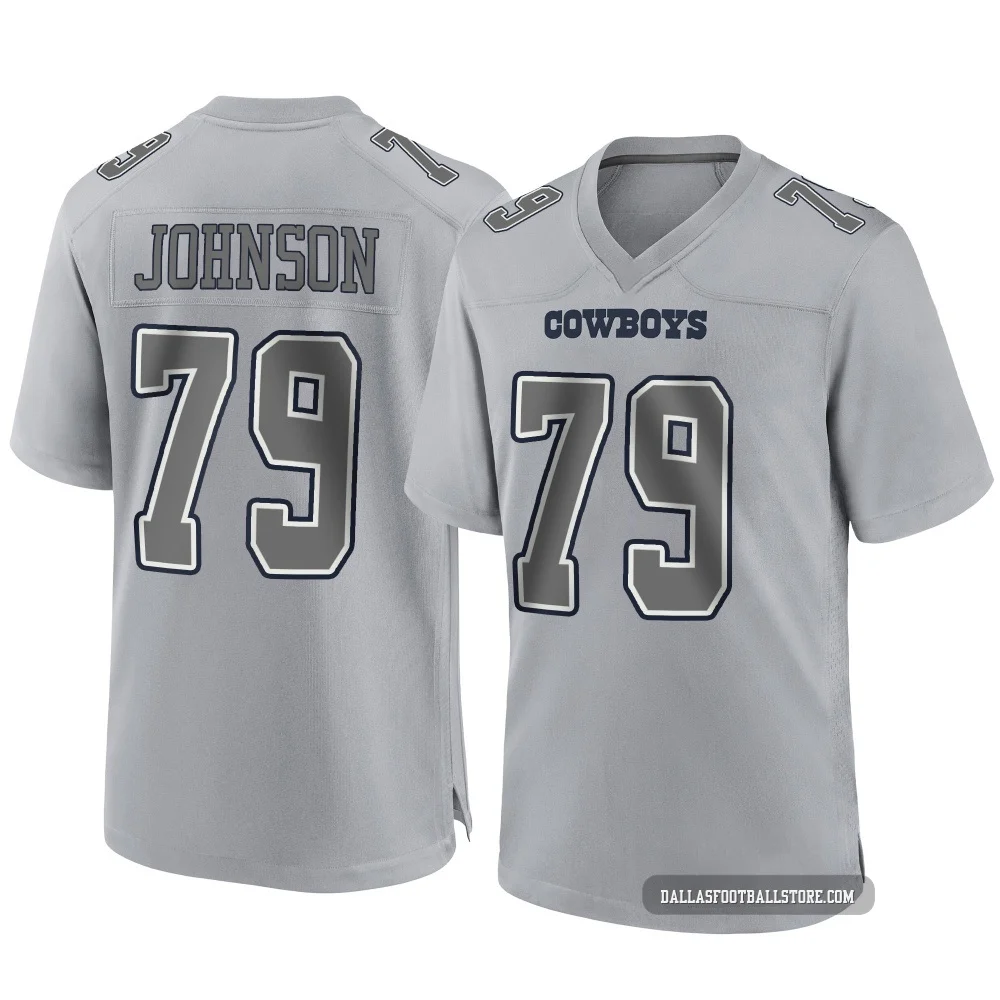 Marcellus Johnson Dallas Cowboys ＃79 Game Men's Gray Atmosphere Fashion Jersey
