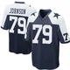 Marcellus Johnson Dallas Cowboys ＃79 Game Men's Navy Blue Throwback Jersey