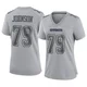 Marcellus Johnson Dallas Cowboys ＃79 Game Women's Gray Atmosphere Fashion Jersey