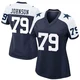 Marcellus Johnson Dallas Cowboys ＃79 Game Women's Navy Alternate Jersey