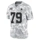 Marcellus Johnson Dallas Cowboys ＃79 Limited Men's Arctic Camo 2024 Salute to Service Jersey