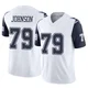Marcellus Johnson Dallas Cowboys ＃79 Limited Men's White 2nd Alternate Vapor F.U.S.E. Jersey