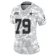 Marcellus Johnson Dallas Cowboys ＃79 Limited Women's Arctic Camo 2024 Salute to Service Jersey