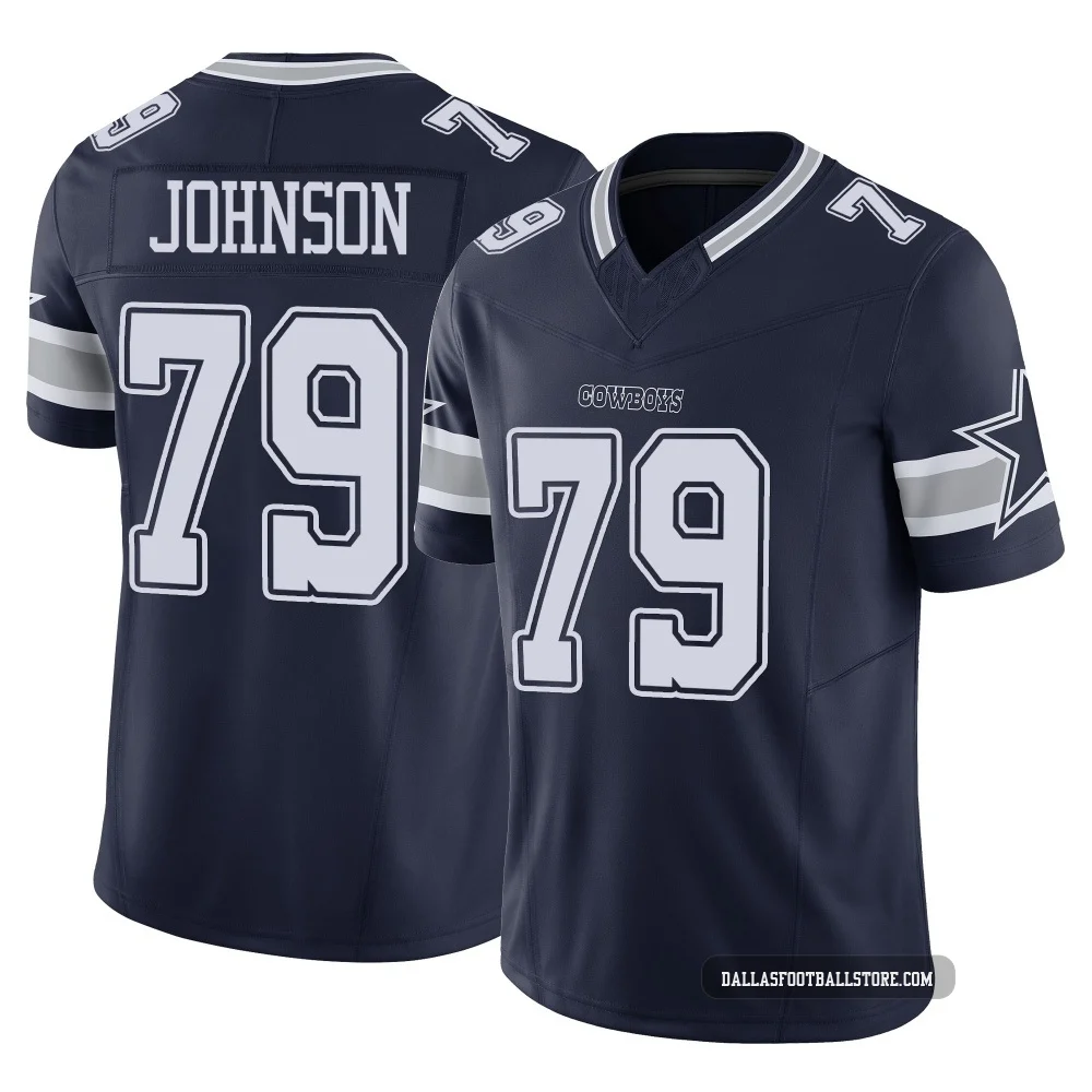 Marcellus Johnson Dallas Cowboys ＃79 Limited Youth Navy Vapor F.U.S.E. Jersey