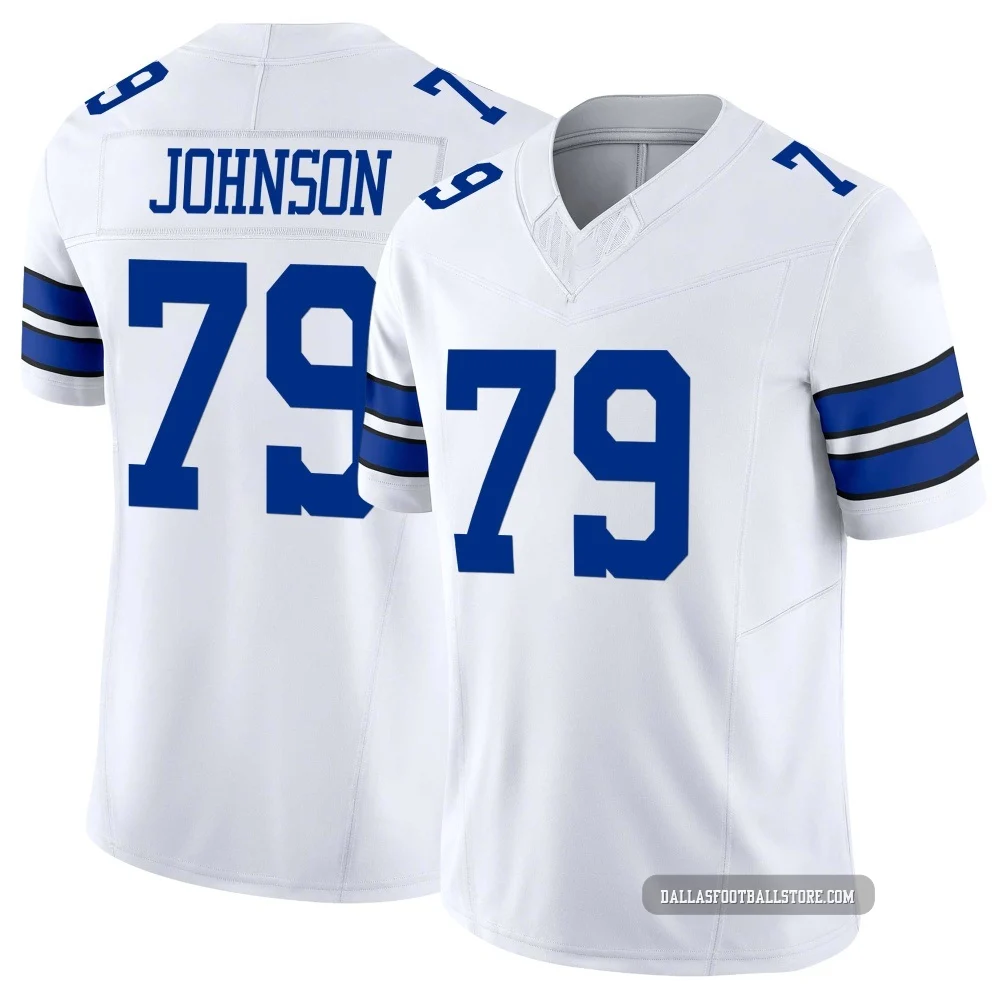Marcellus Johnson Dallas Cowboys ＃79 Limited Youth White Vapor F.U.S.E. Jersey