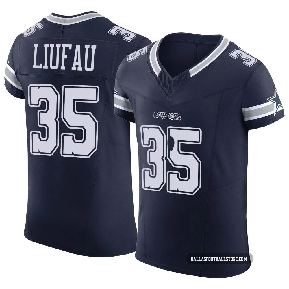 Marist Liufau Dallas Cowboys ＃35 Elite Men's Navy Vapor F.U.S.E. Jersey