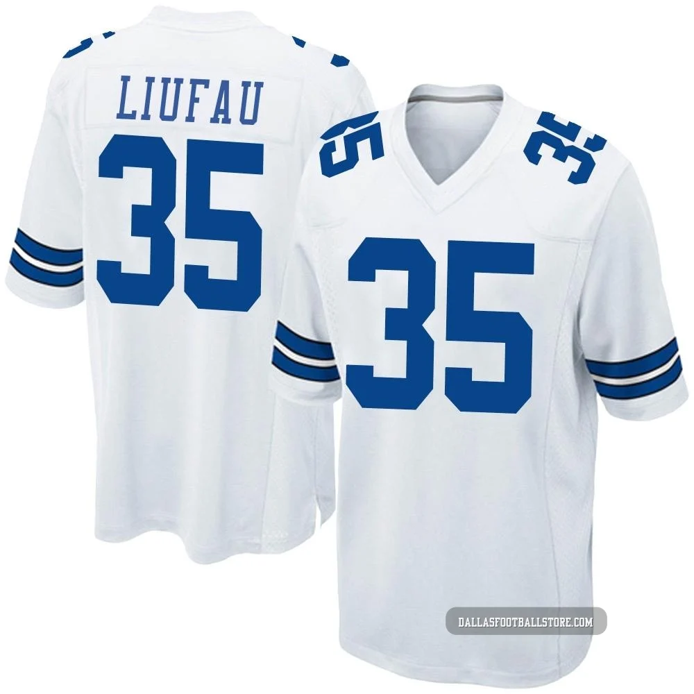 Marist Liufau Dallas Cowboys ＃35 Game Men's White Jersey