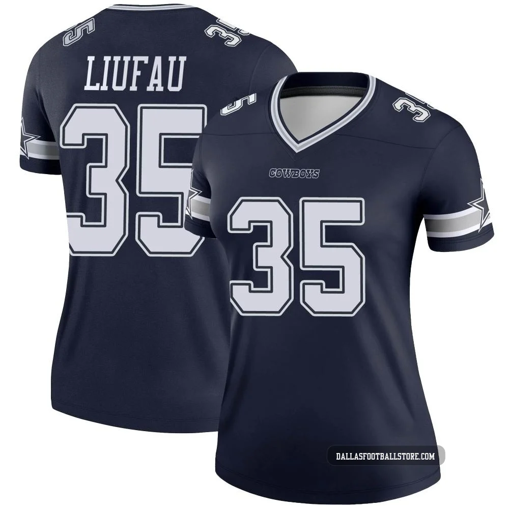 Marist Liufau Dallas Cowboys ＃35 Legend Women's Navy Jersey