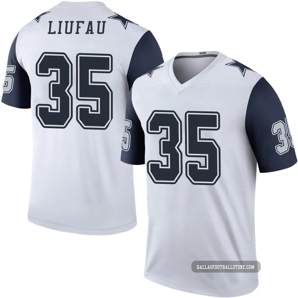 Marist Liufau Dallas Cowboys ＃35 Legend Youth White Color Rush Jersey