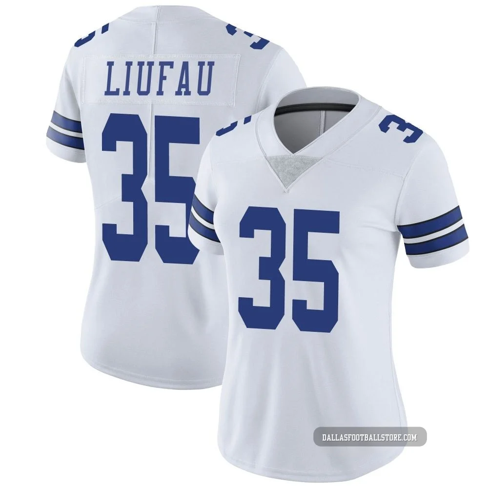 Marist Liufau Dallas Cowboys ＃35 Limited Women's White Vapor Untouchable Jersey