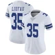 Marist Liufau Dallas Cowboys ＃35 Limited Women's White Vapor Untouchable Jersey