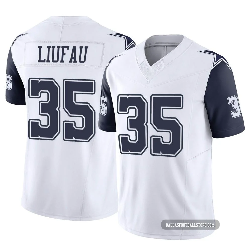 Marist Liufau Dallas Cowboys ＃35 Limited Youth White 2nd Alternate Vapor F.U.S.E. Jersey