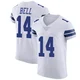 Markquese Bell Dallas Cowboys ＃14 Elite Men's White Vapor Untouchable Jersey