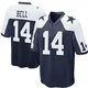 Markquese Bell Dallas Cowboys ＃14 Game Men's Navy Blue Throwback Jersey