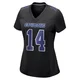 Markquese Bell Dallas Cowboys ＃14 Game Women's Black Carbon Fashion Jersey
