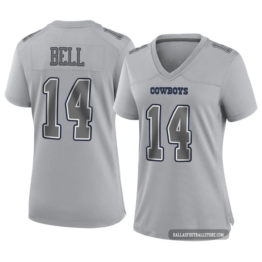 Markquese Bell Dallas Cowboys ＃14 Game Women's Gray Atmosphere Fashion Jersey