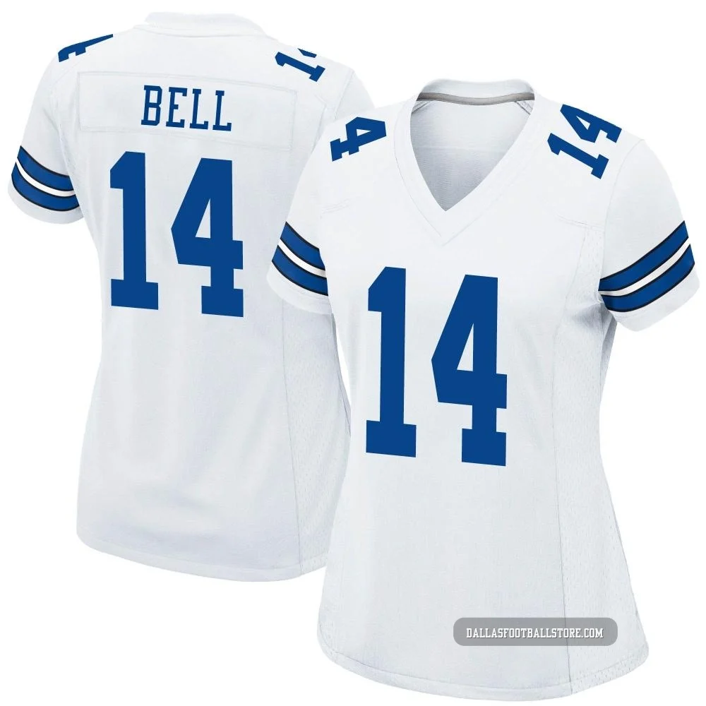 Markquese Bell Dallas Cowboys ＃14 Game Women's White Jersey