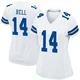 Markquese Bell Dallas Cowboys ＃14 Game Women's White Jersey