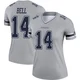 Markquese Bell Dallas Cowboys ＃14 Legend Women's Gray Inverted Jersey