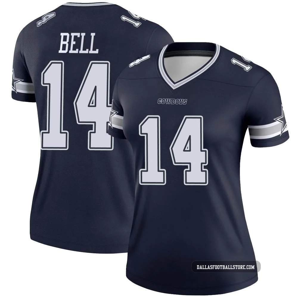 Markquese Bell Dallas Cowboys ＃14 Legend Women's Navy Jersey