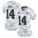 Markquese Bell Dallas Cowboys ＃14 Limited Women's Arctic Camo 2024 Salute to Service Jersey