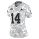 Markquese Bell Dallas Cowboys ＃14 Limited Women's Arctic Camo 2024 Salute to Service Jersey