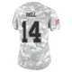 Markquese Bell Dallas Cowboys ＃14 Limited Women's Arctic Camo 2024 Salute to Service Jersey