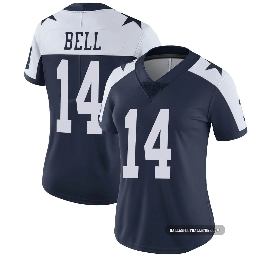 Markquese Bell Dallas Cowboys ＃14 Limited Women's Navy Alternate Vapor Untouchable Jersey
