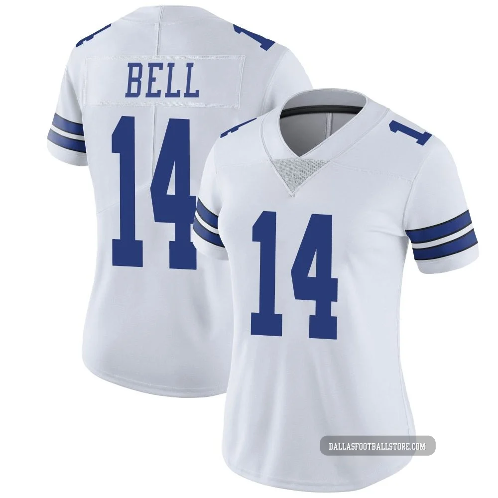 Markquese Bell Dallas Cowboys ＃14 Limited Women's White Vapor Untouchable Jersey