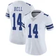 Markquese Bell Dallas Cowboys ＃14 Limited Women's White Vapor Untouchable Jersey