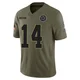 Markquese Bell Dallas Cowboys ＃14 Limited Youth Olive 2025 Salute to Service Jersey